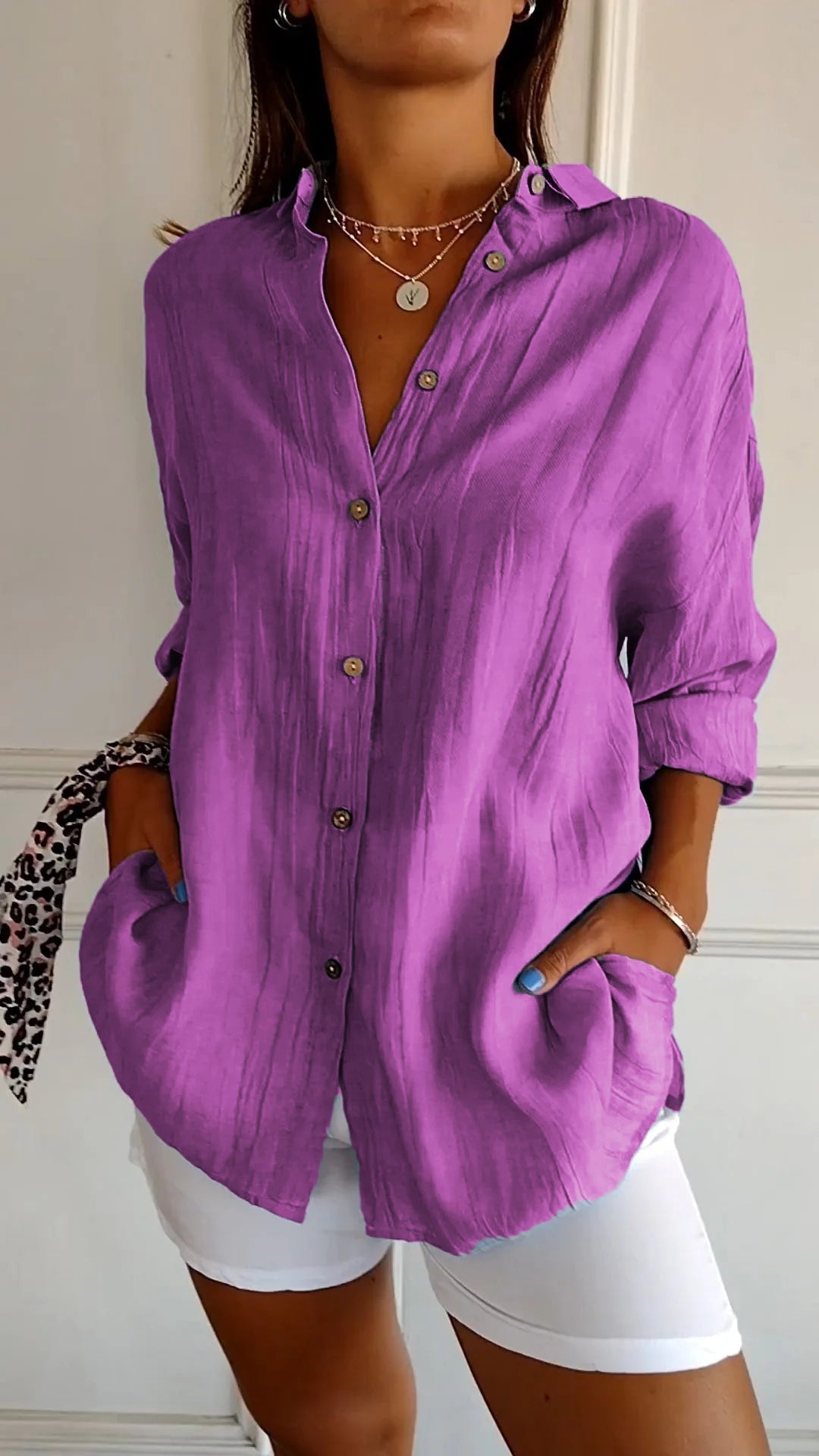 Krisha - Blouse Oversized Élégante