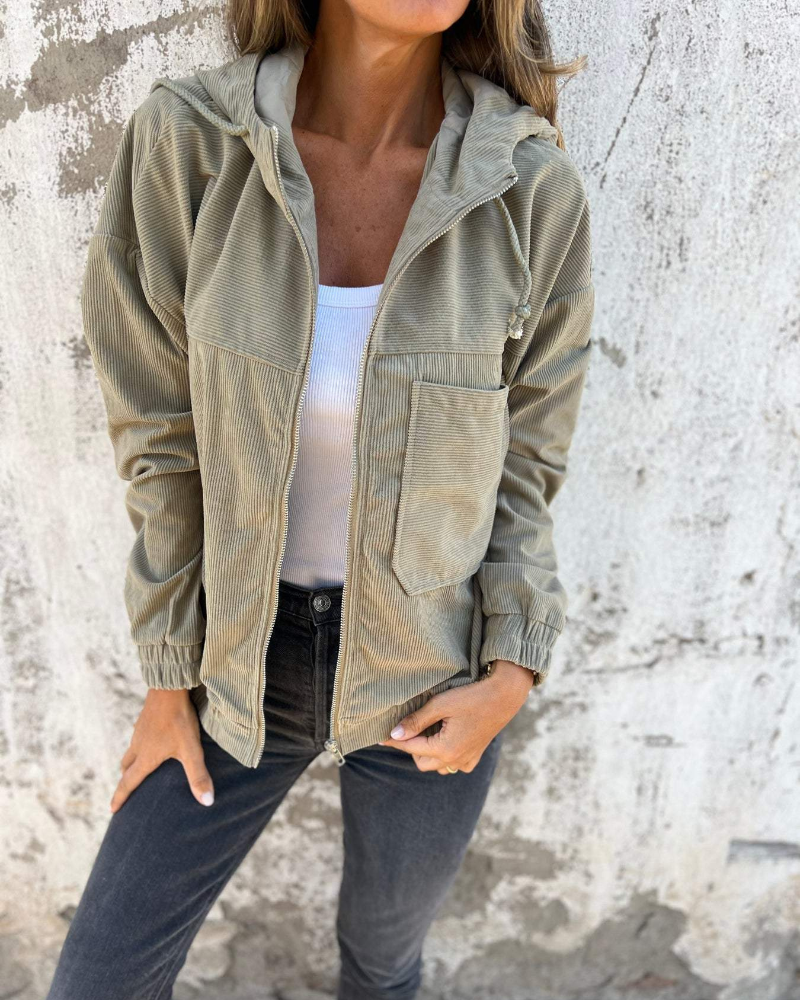Lorance™|Veste en Velours Côtelé