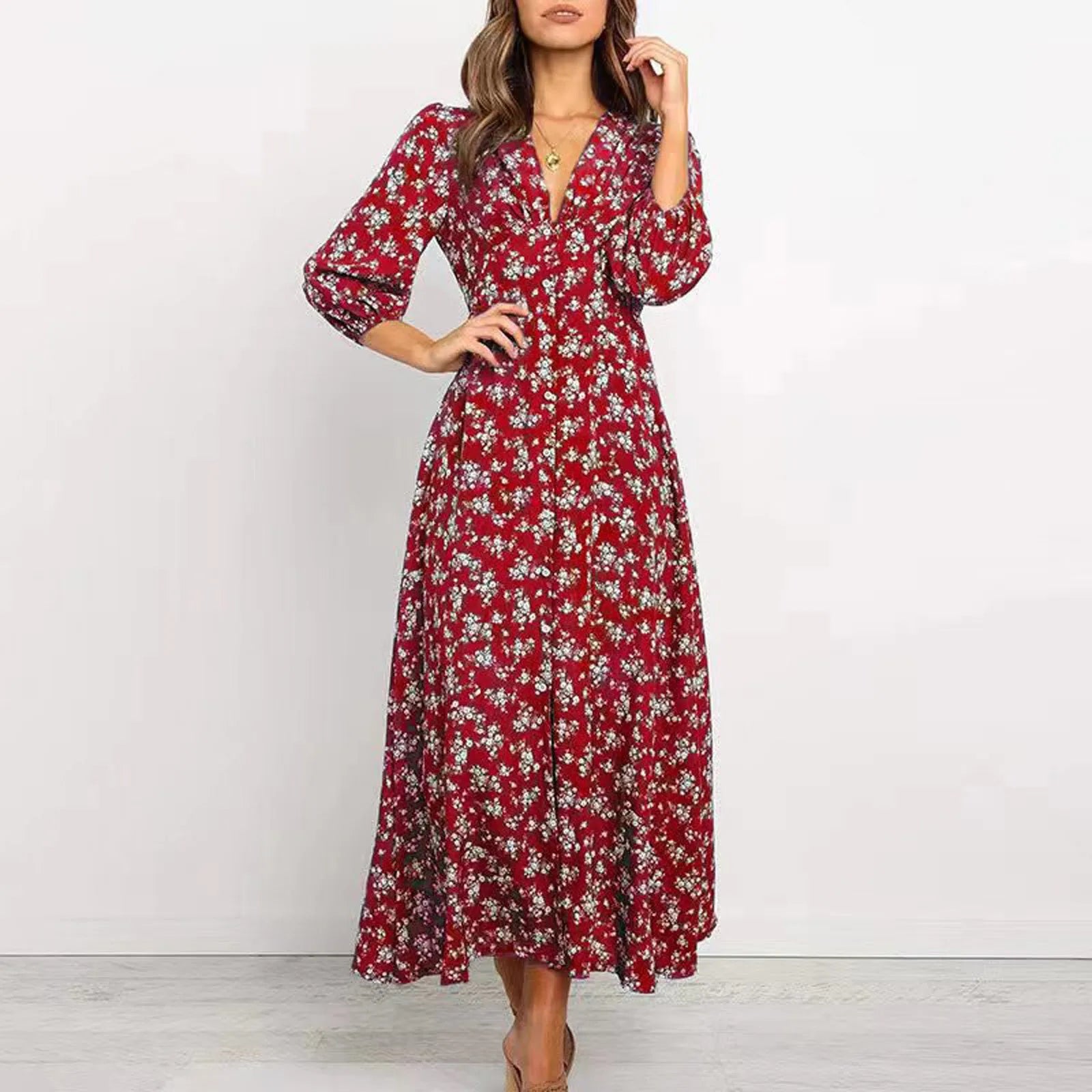 Jane - Élégante Robe Fleurie