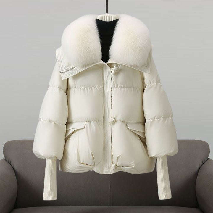 Lorance™| Manteau Luxe à Col en Fourrure