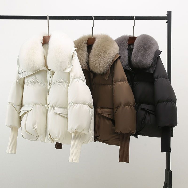Lorance™| Manteau Luxe à Col en Fourrure