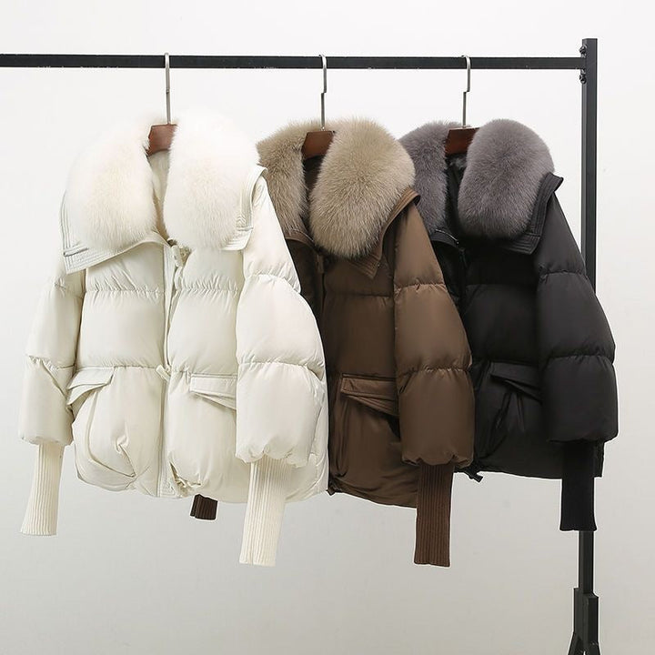 Lorance™| Manteau Luxe à Col en Fourrure