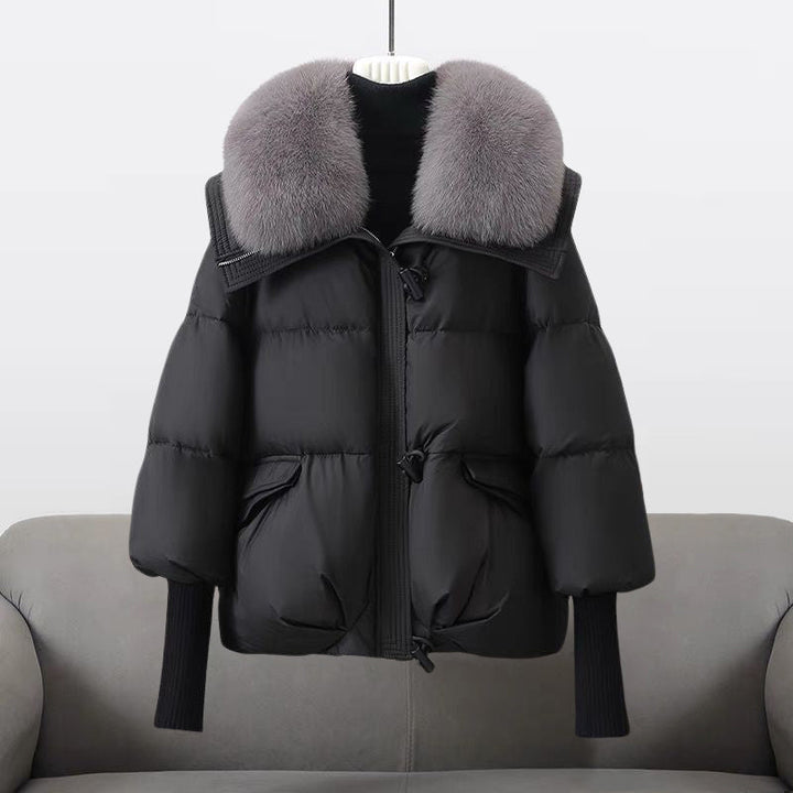 Lorance™| Manteau Luxe à Col en Fourrure