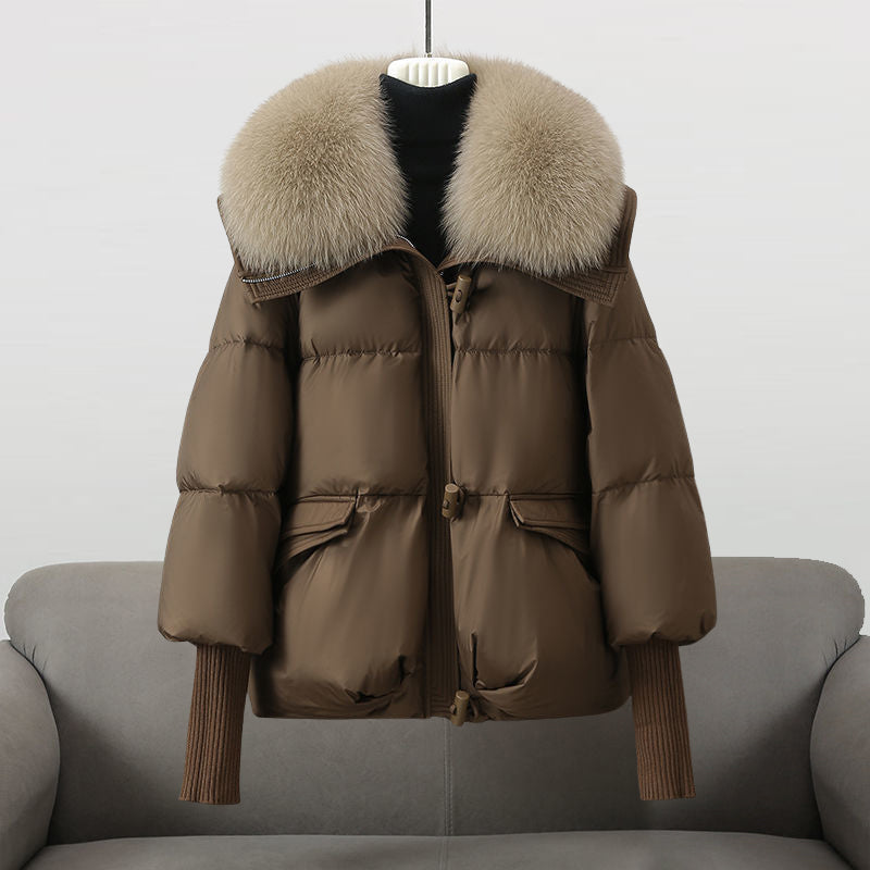 Lorance™| Manteau Luxe à Col en Fourrure