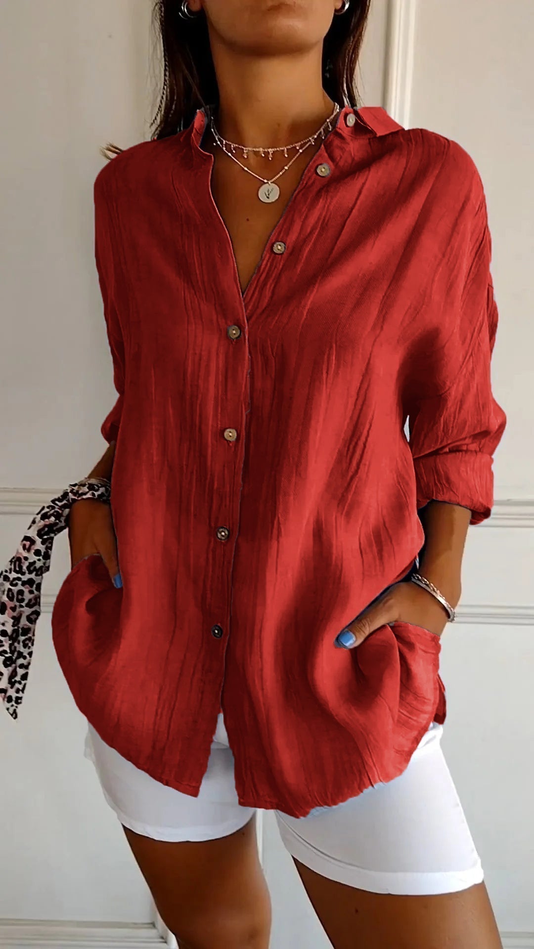 Krisha - Blouse Oversized Élégante
