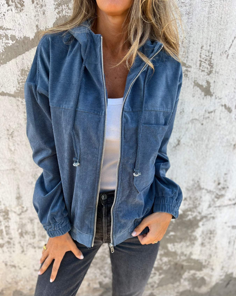 Lorance™|Veste en Velours Côtelé