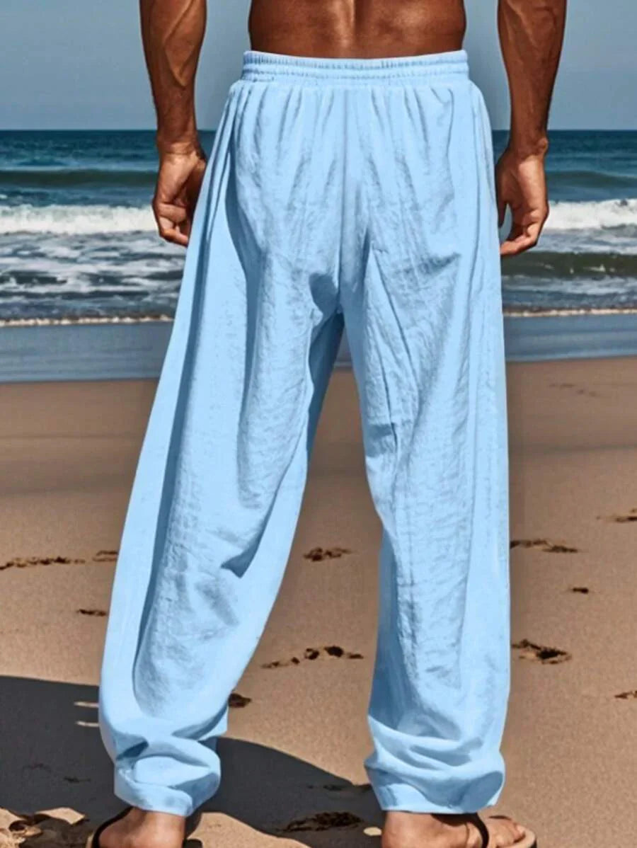 MATHIS | PANTALON LÉGER EN LIN AVEC CORDON