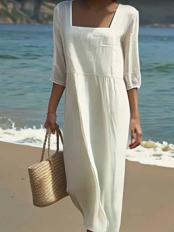Rêve de Paris – Robe en lin décontractée