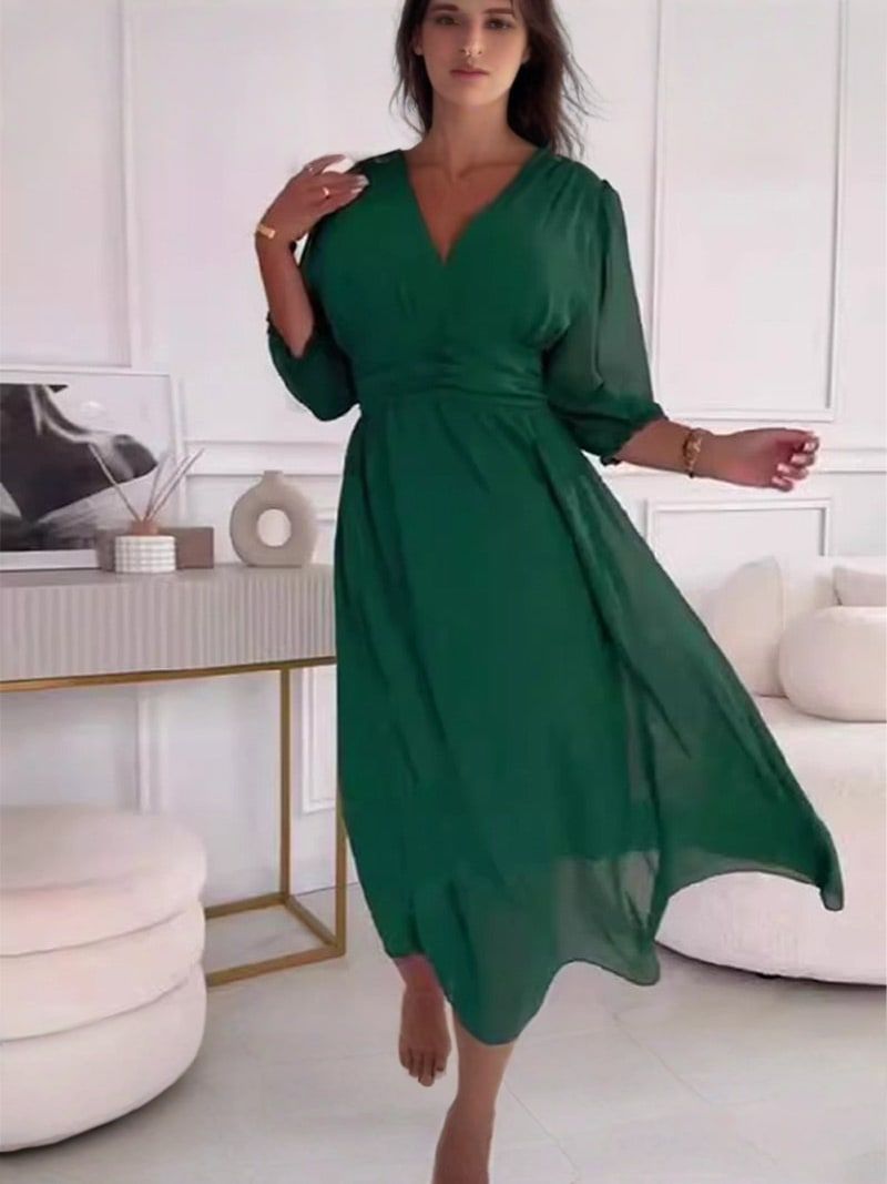 AMALIA | Robe mide en mousseline