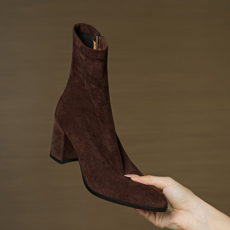 Alora - Bottines En Daim Luxueuses