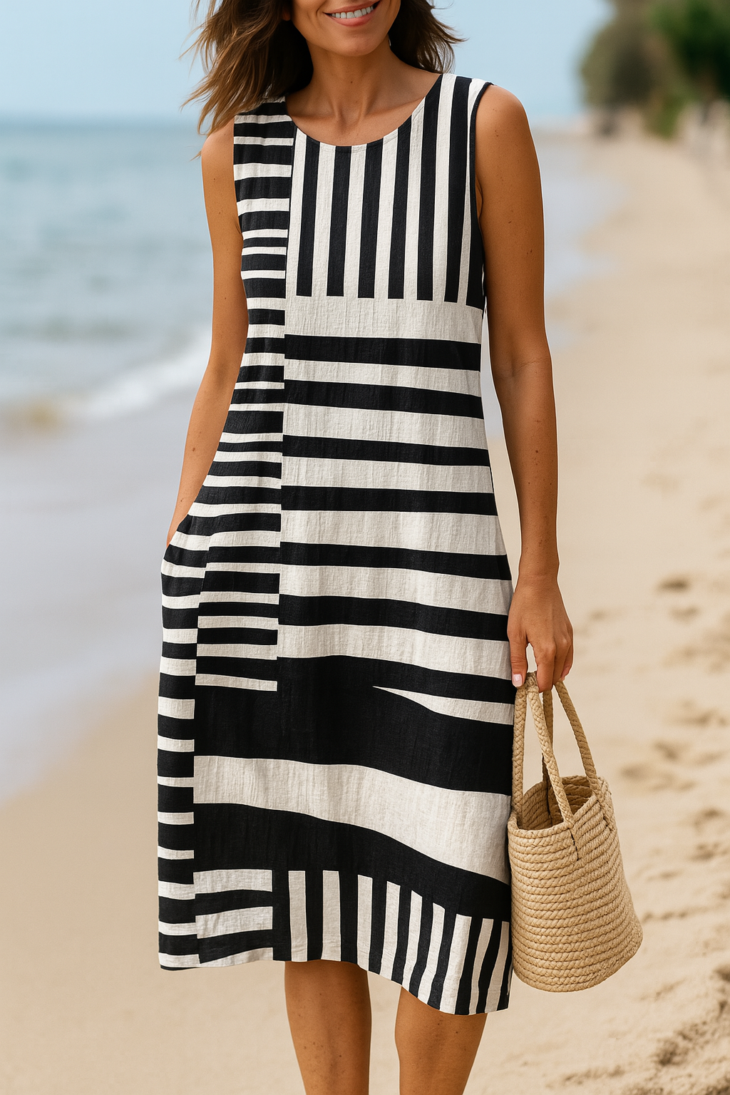 NAËLA | ROBE GRAPHIQUE CHIC