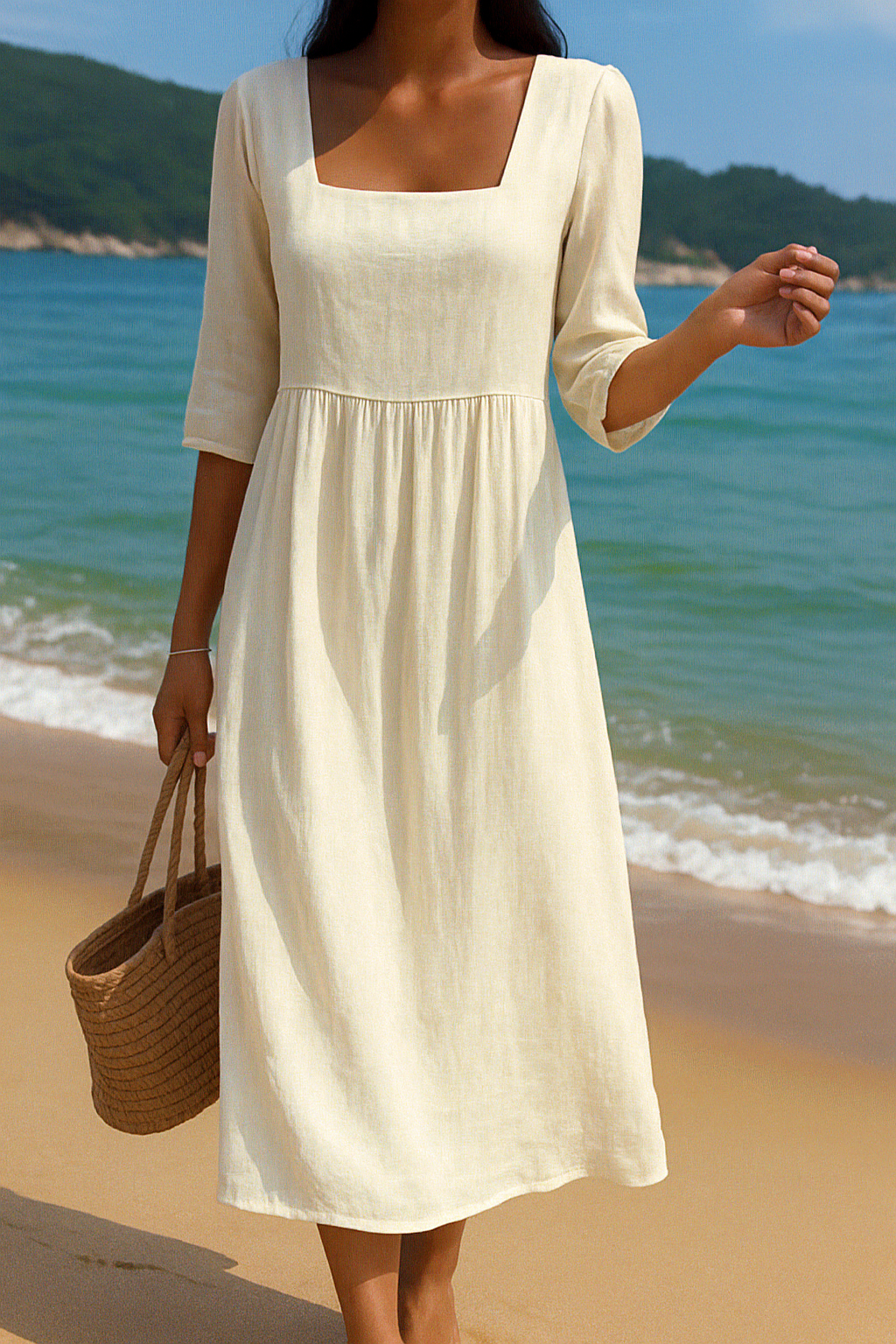 Rêve de Paris – Robe en lin élégante