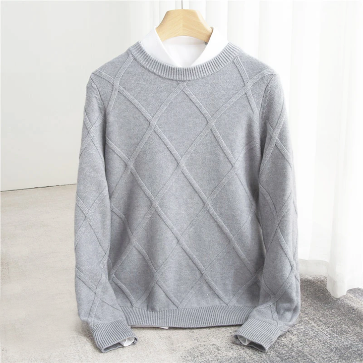Dumont Lyon | Pull Argyle en Cachemire