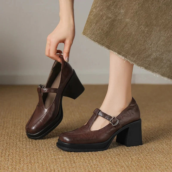 Camélia - Élégante Chaussure en Cuir