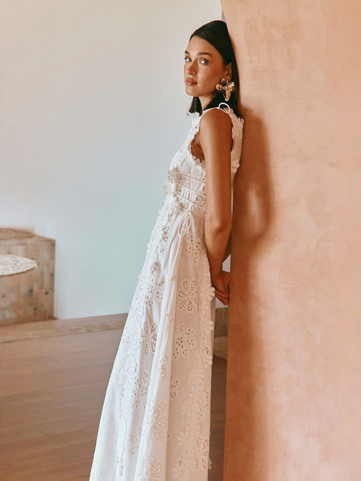 LORENA | Robe longue imprimée au caractére distinctif