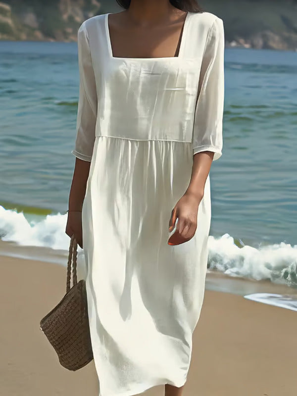 Rêve de Paris – Robe en lin décontractée