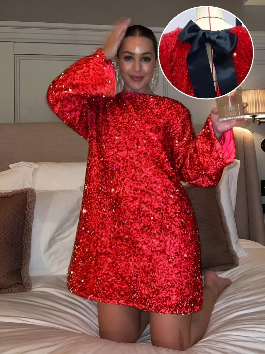 LISA | Robe Élégante à Nœud – Féminité, Grâce et Confiance